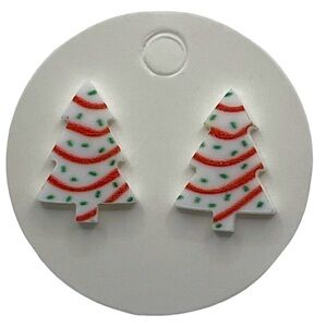 Mini Christmas Tree Stud Earrings